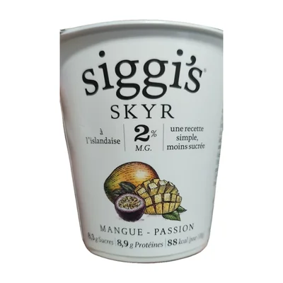 Skyr mangue passion Siggi’s