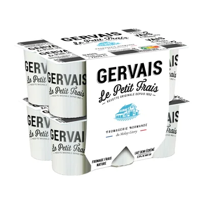 Le petit frais gervais nature 3,9 % 60 g x 12 Gervais