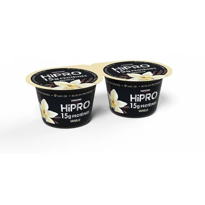 Yaourt protéiné Hipro Vanille 0%mg - 2x160g Danone