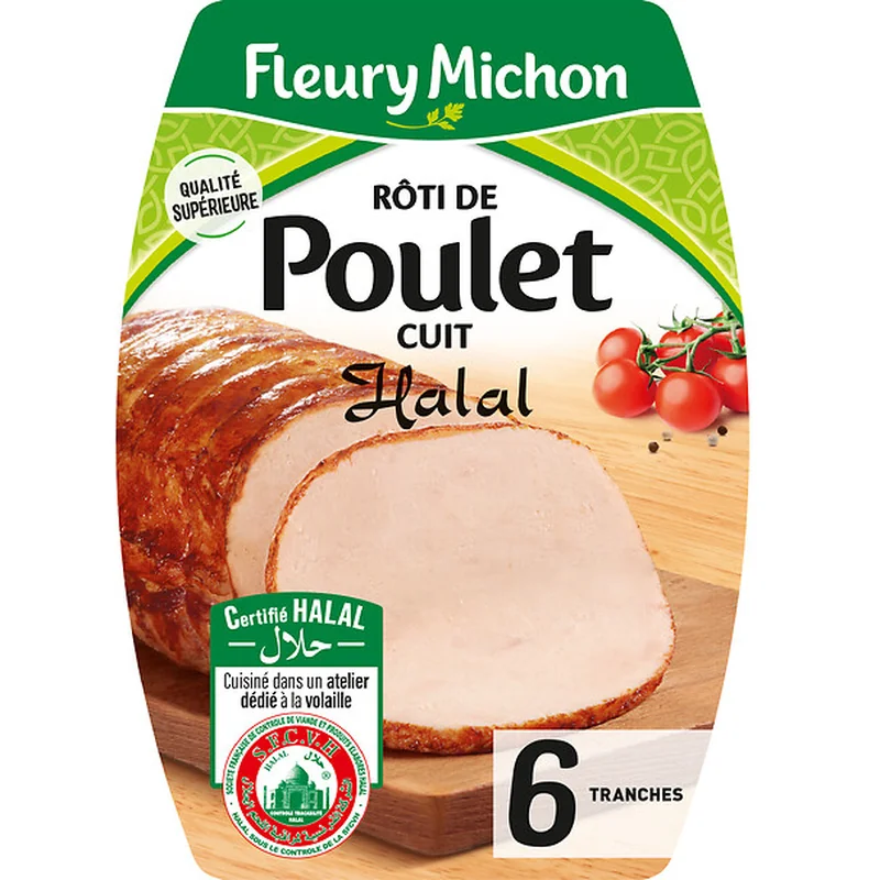 Rôti de Poulet cuit - Halal Fleury Michon