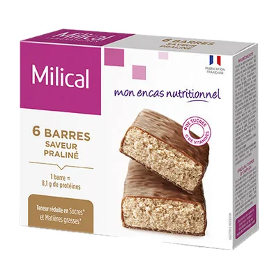 Milical nutrition saveur vanille barres Milical