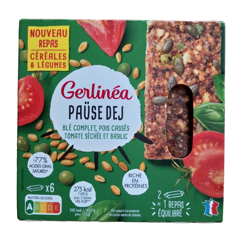 Paüse dej - blé complet, pois cassés, tomate séchée et basilic Gerlinéa