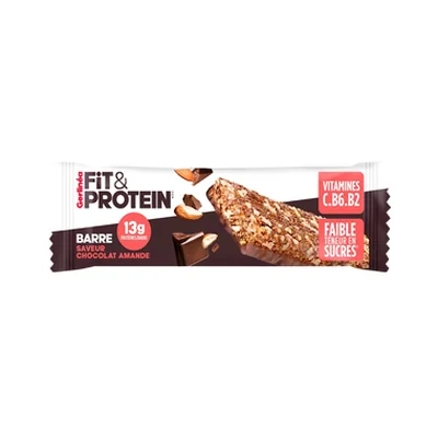 Gerlinéa Fit&Protein - Barres Protéinées saveur Amande Chocolat - Sans Sucres Ajoutés