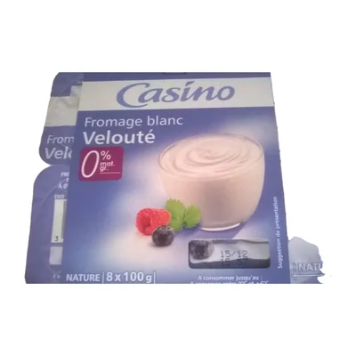Fromage blanc velouté 0% mat. gr. Casino