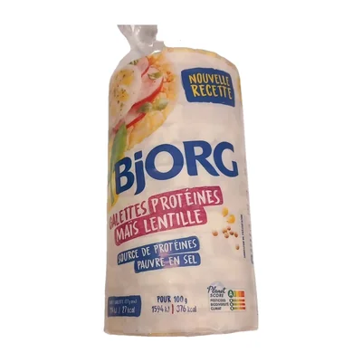 Galette protéines lentille Bjorg
