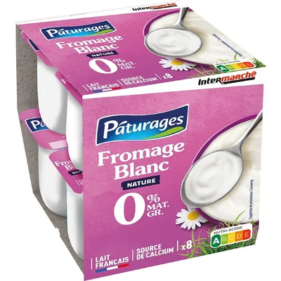 Fromage Blanc nature 0% Paturages paturages
