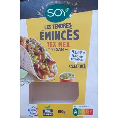 Les tendres émincés tex mex vegan soja & blé Soy