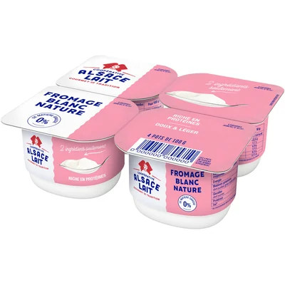 Fromage Blanc Nature 0% MG Alsace lait