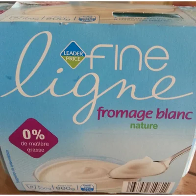 Fromage blanc nature Fine Ligne 0% M.G Leader Price