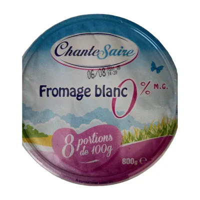Fromage blanc 0% MG Chante Saire