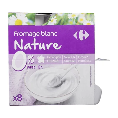 Fromage Blanc nature Carrefour