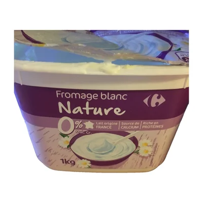 Fromage blanc nature Carrefour