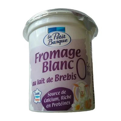 Fromage blanc 0% au lait de brebis Le Petit Basque