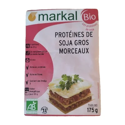 Protéines de soja gros morceaux Markal