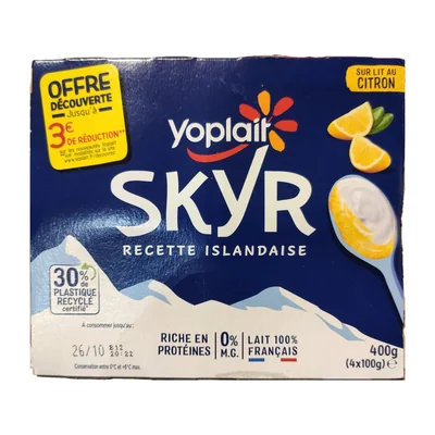 SKYR recette Islandaise yoplait