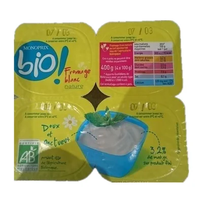 Fromage blanc Monoprix