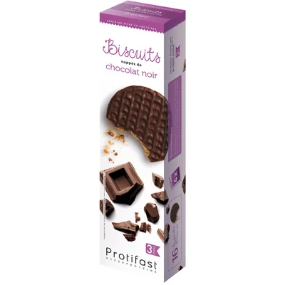Protifast Biscuits Chocolat Noir - 16 Biscuits Protifast