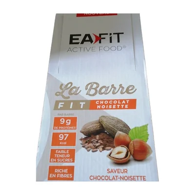 Barre hyperprotéinée EA FIT Vegan chocolat/noisettes Eafit