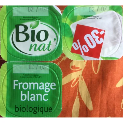 Fromage blanc biologique Bio Nat'