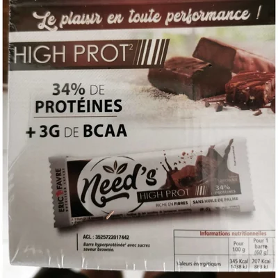 Need's High Prot' brownie Eric favre