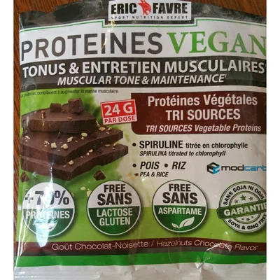 Protéines vegan tonus & entretien musculaire Eric favre