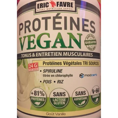 Eric Favre Protéines Vegan Eric favre