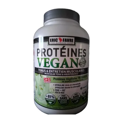 Protéines vegan Eric favre