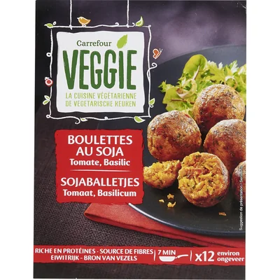 VEGEtal BALLS SOJA, TOMATE, BASILIC Carrefour
