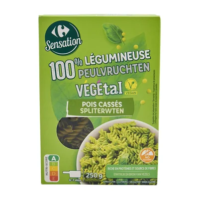 Fusilli de pois cassés CARREFOUR FRANCE