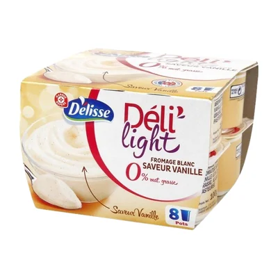 Fromage blanc saveur Vanille 0% Délisse