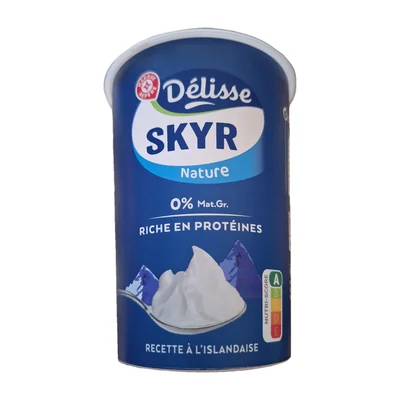 SKYR nature 0% Mat. Gr. Recette à l'Islandaise Délisse