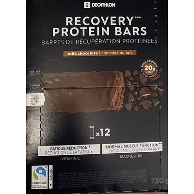 Recovery protein bar chocolat x12 decathlon