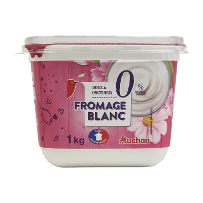 FROMAGE BLANC 0% MATIERE GRASSEDOUX et ONCTUEUX Auchan