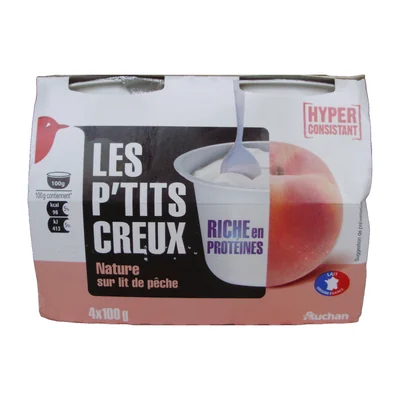 Les P'tits Creux Nature sur lit de pêche Auchan