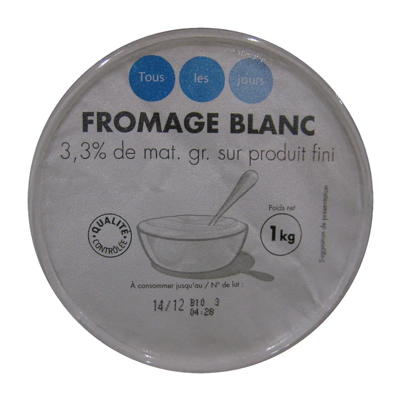 Fromage blanc (3,3 % MG) Groupe Casino