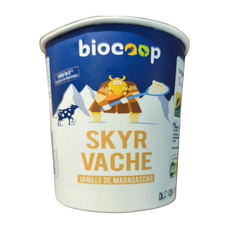 Skyr vanille lait de vache 400g CC Biocoop