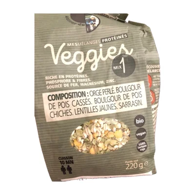 Mes mélanges proteinés veggies Autour du riz