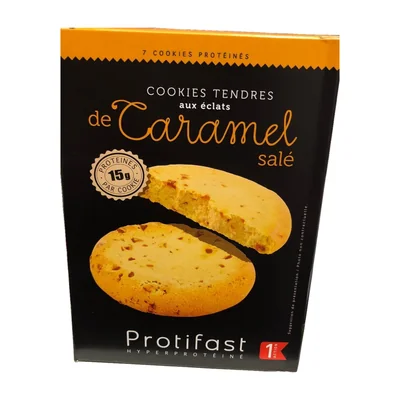 Cookies Tendres au eclats de caramel salé Protifast