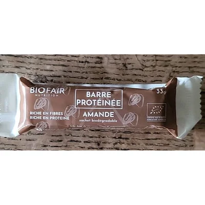 Barre protéinée amande Biofair nutrition