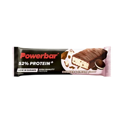 Cookies & Cream flavour PowerBar 52% Protein+