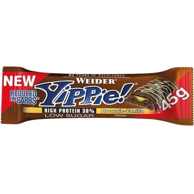 Yippie! High Protein 36% Brownie - Vanilla Flavour Weider