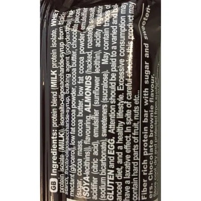 Ironmaxx High Fiber - Low Sugar Protein Riegel Ironmaxx