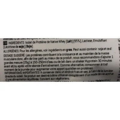 Impact Native Whey 95, Neutral MYPROTEIN
