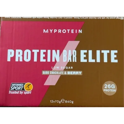 Barre Protéinée Elite Chocolat noir & Baie