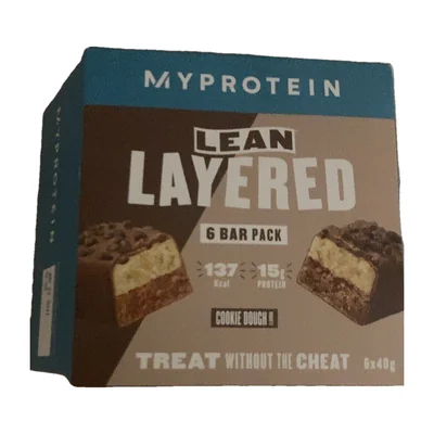 Lean layered bar Cookie Dough MYPROTEIN