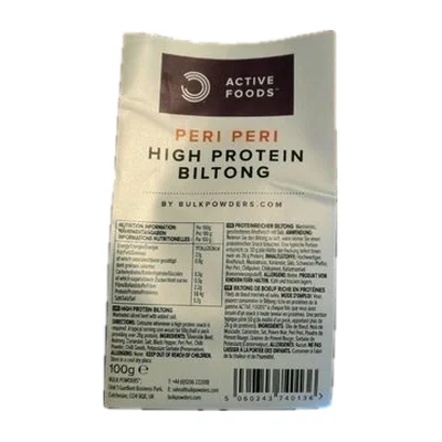 High Protein Biltong, Peri Peri Bulkpowders