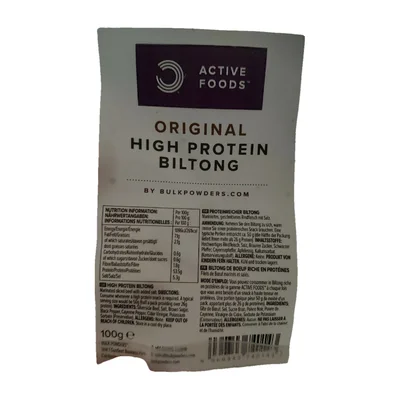 Original high protein biltong Bulk powder