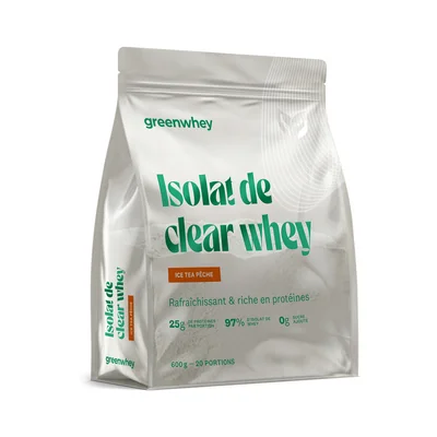 Isolat de Clear Whey - Thé pêche Greenwhey