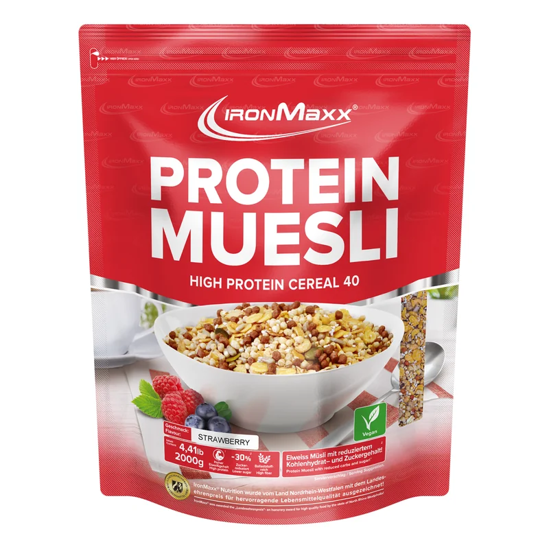 Muesli Protéiné (2000g) - Strawberry Ironmaxx