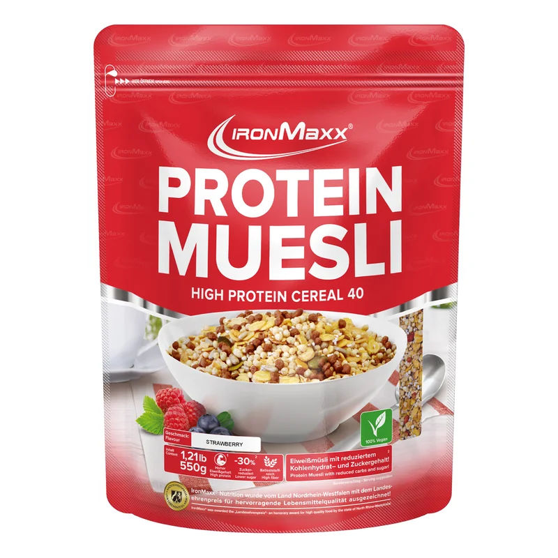 Muesli Protéiné (550g) - Strawberry Ironmaxx